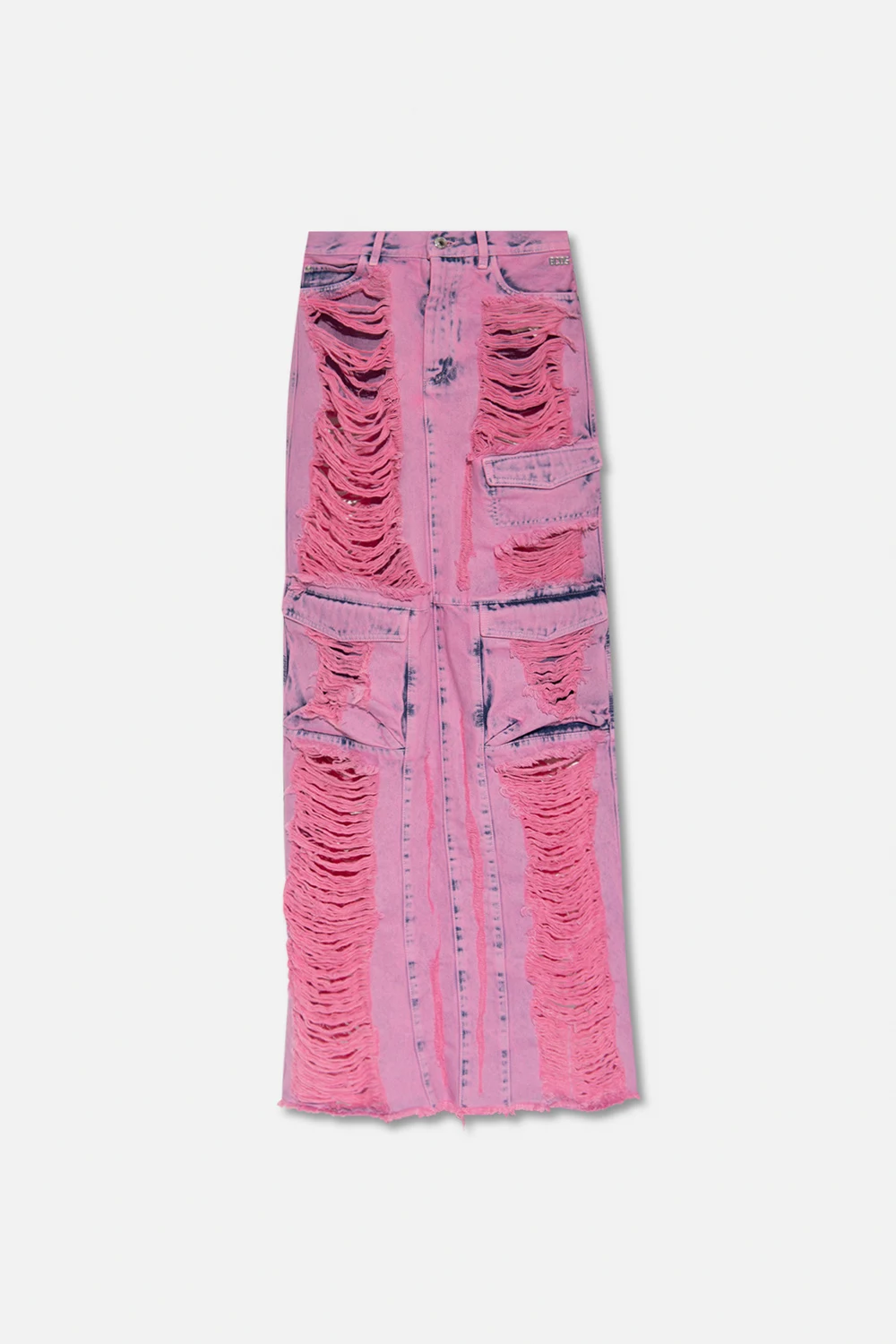 Jeansowa spódnica z efektem 'vintage'