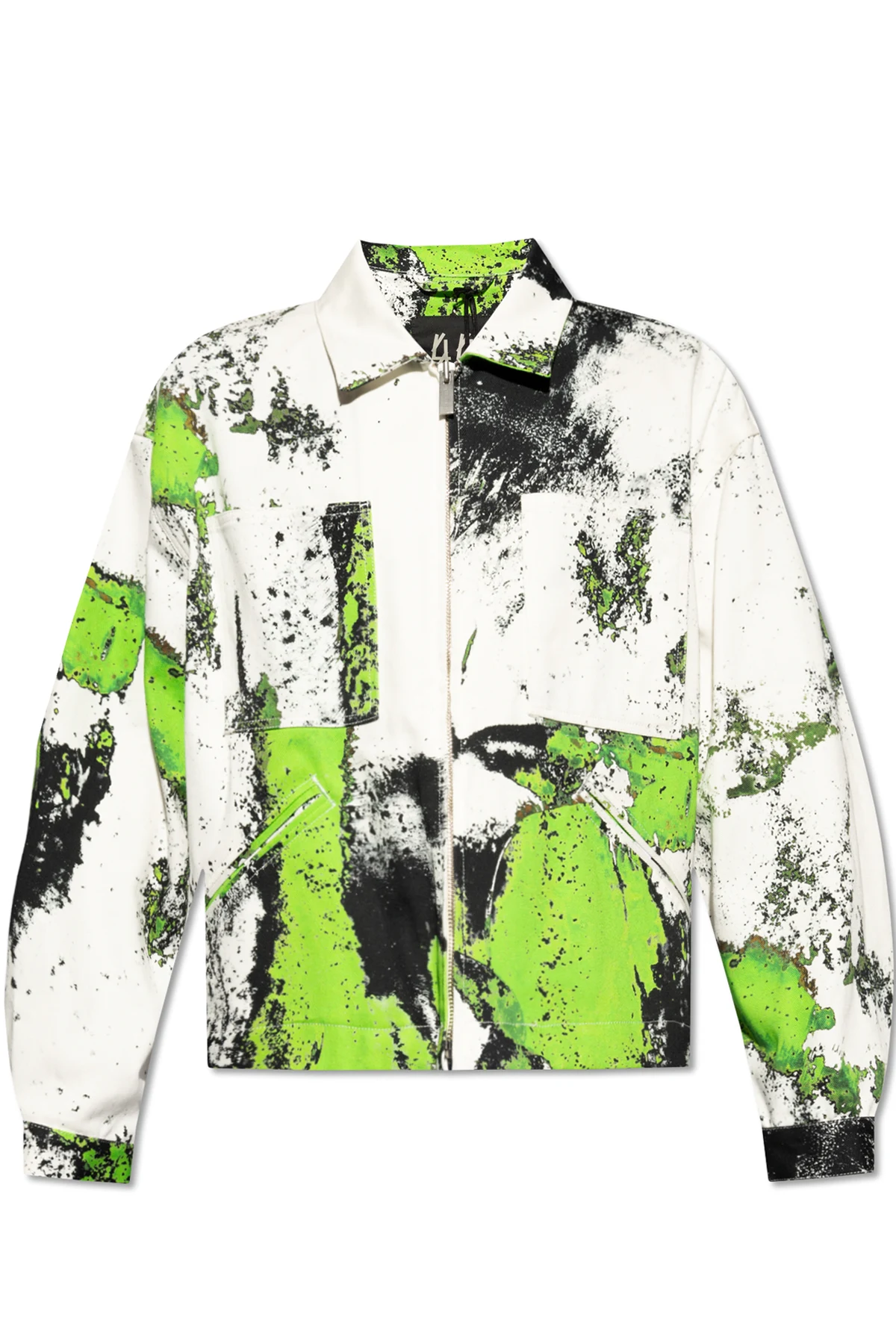 Printed denim jacket