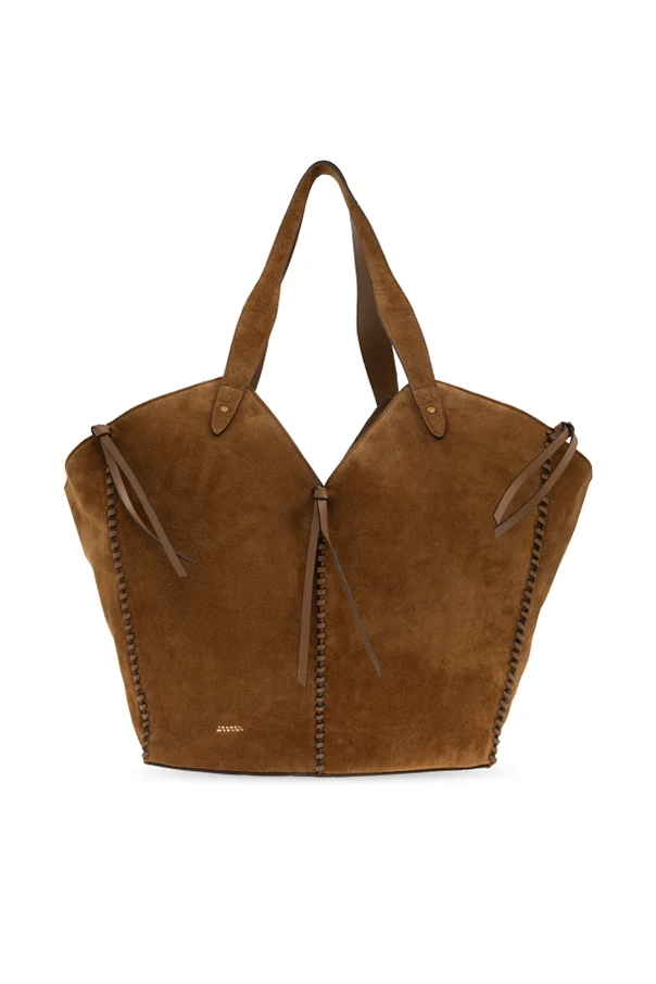 BRĄZOWY Torba `Tampa` typu `shopper`