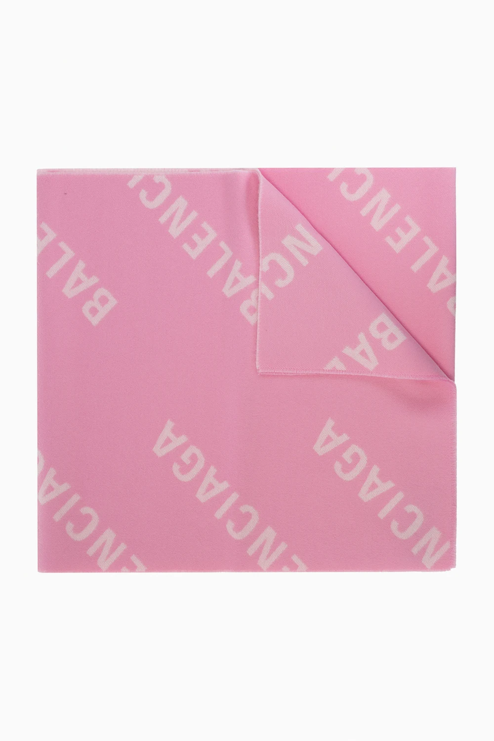 Wool scarf with logo