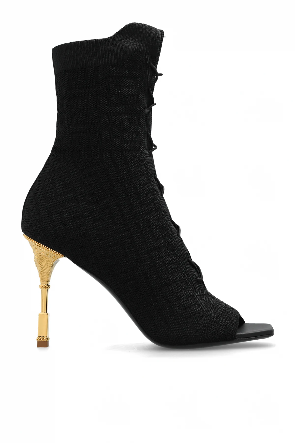 ‘Coin’ heeled ankle boots