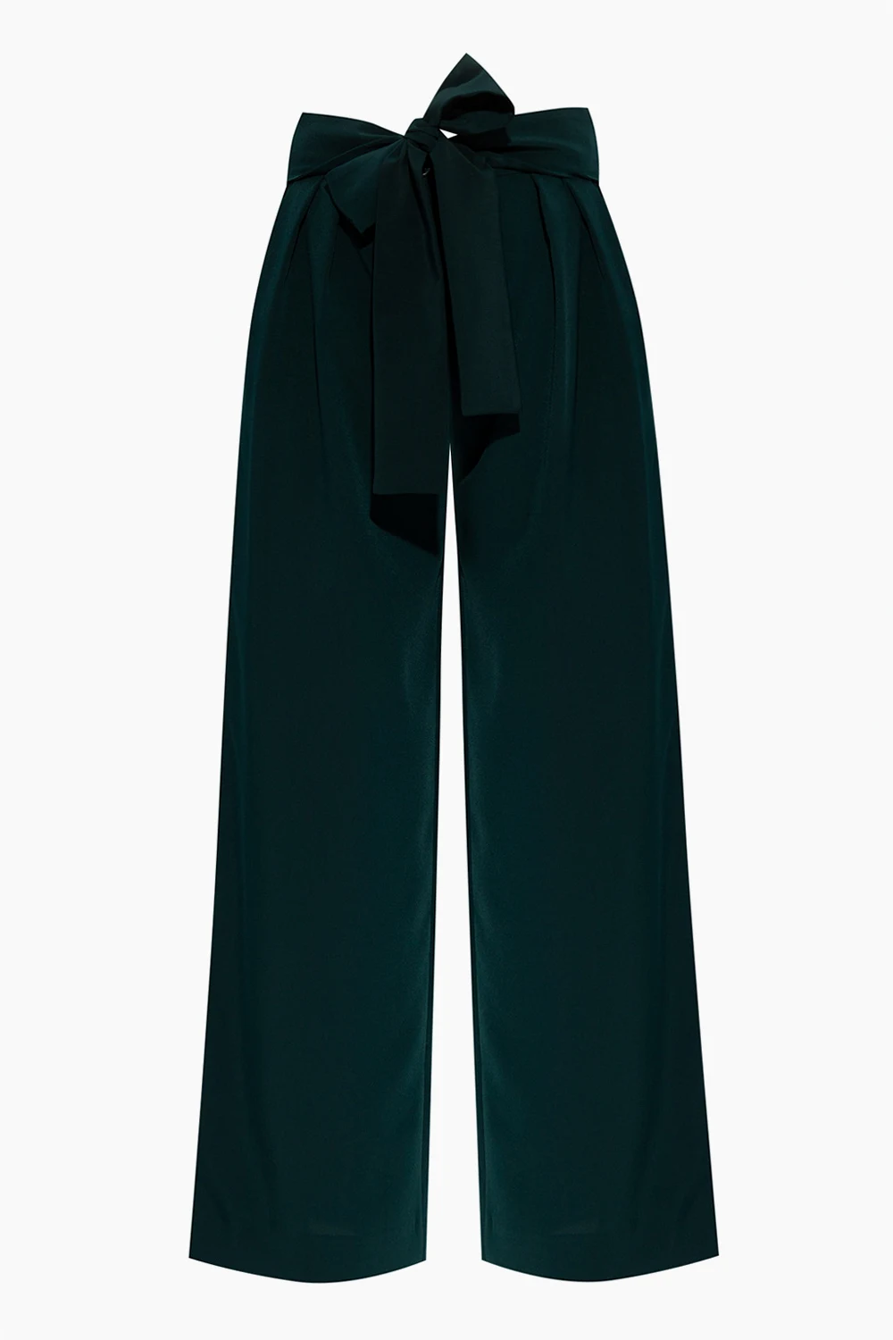 Trousers with tie closure