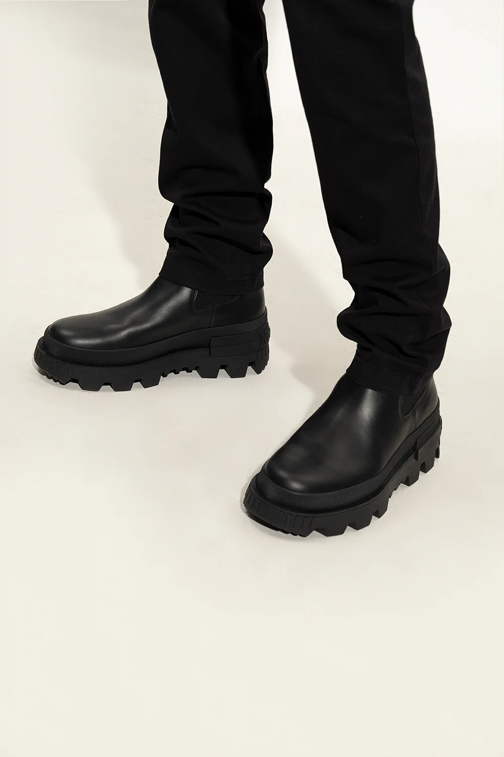 Leather ankle boots