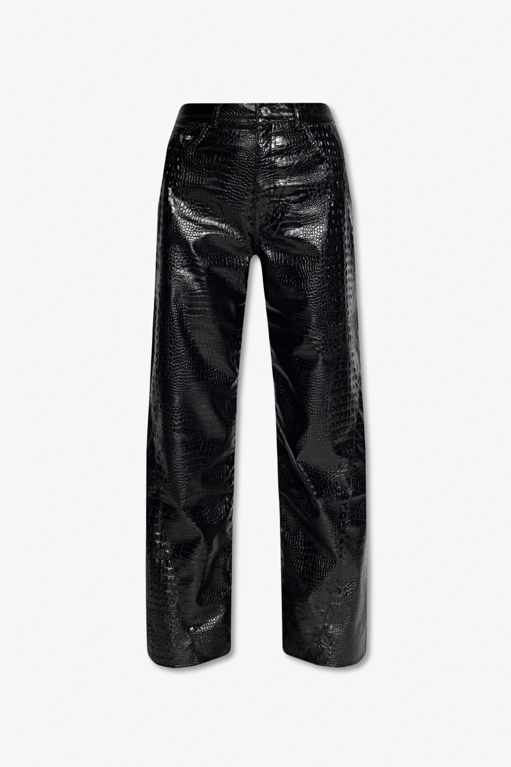 Spodnie z imitacji skóry