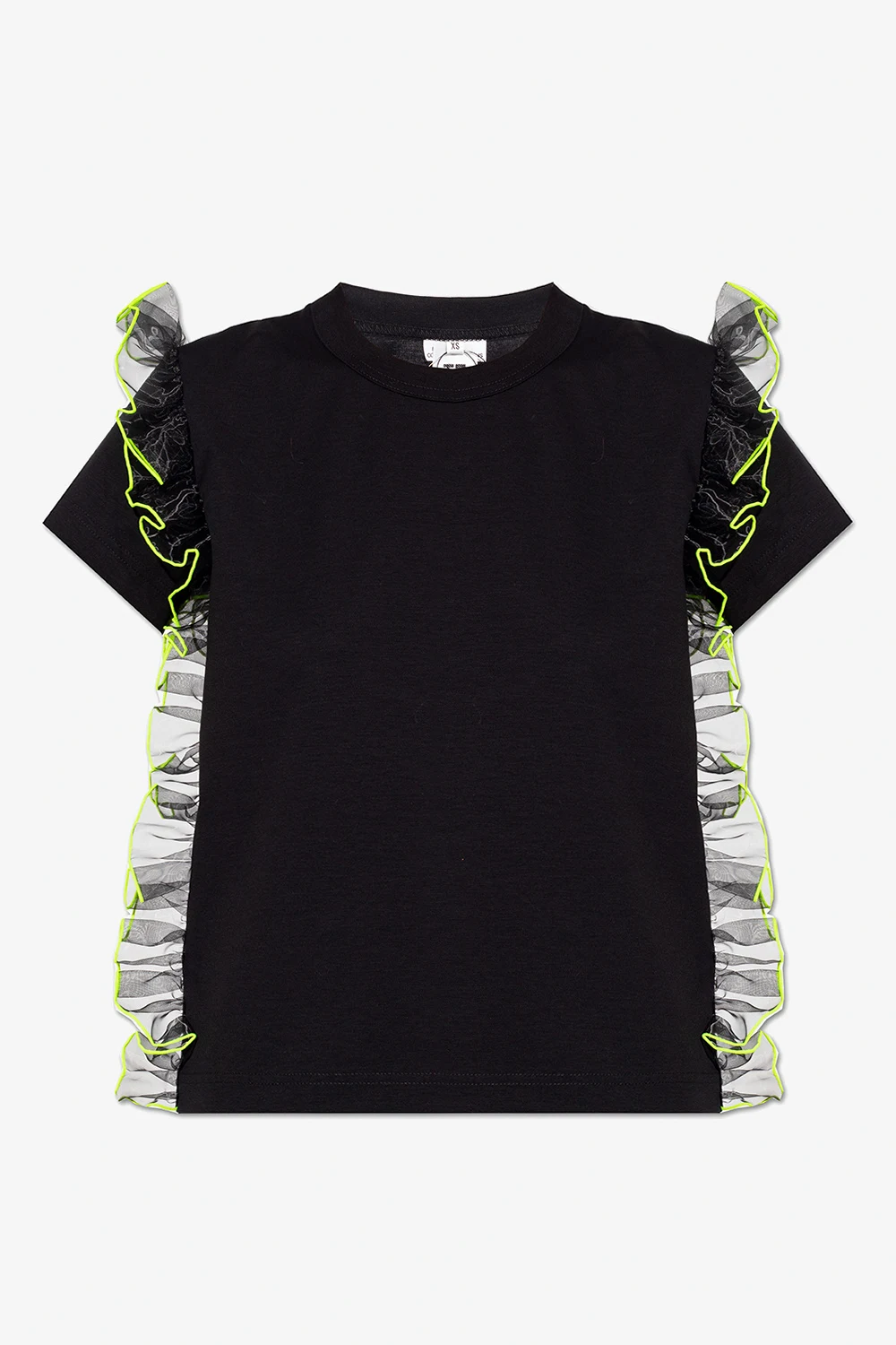 T-shirt z falbanami