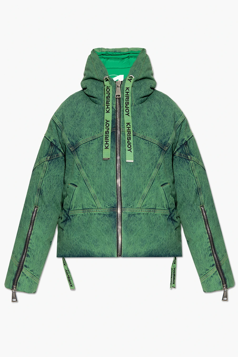 Denim down jacket