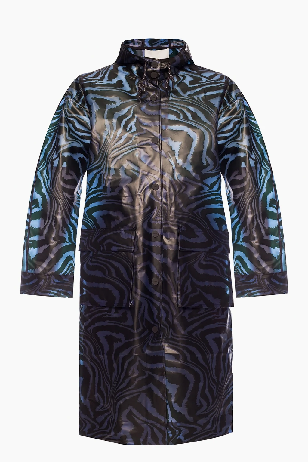 Hooded rain coat