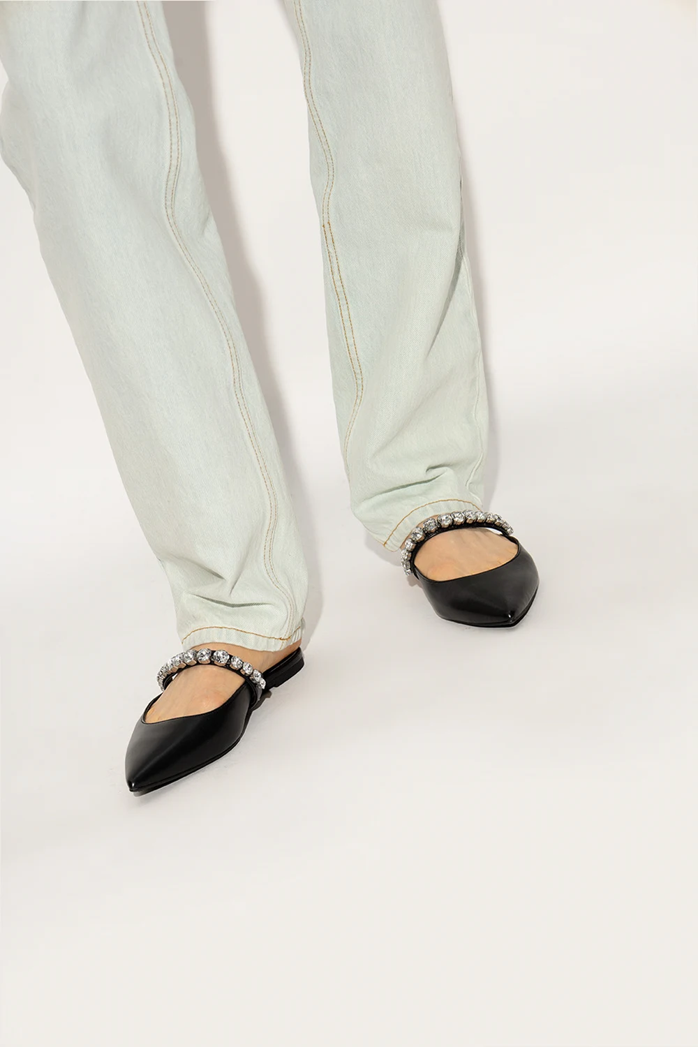 ‘Jessa’ leather mules