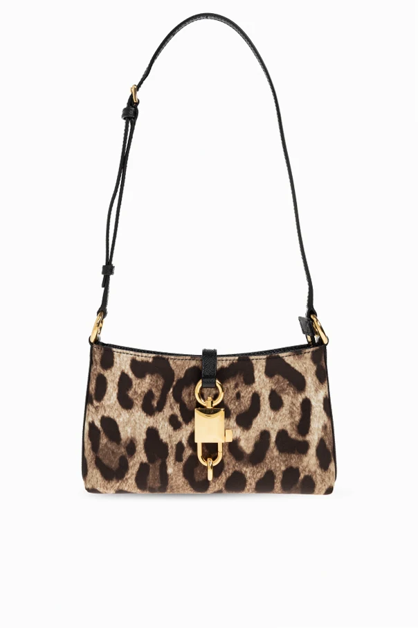 BRAUN Umhängetasche mit Animal-Print