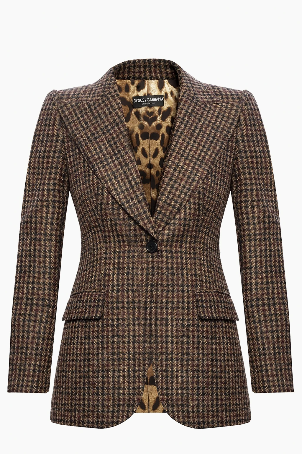 Checked blazer