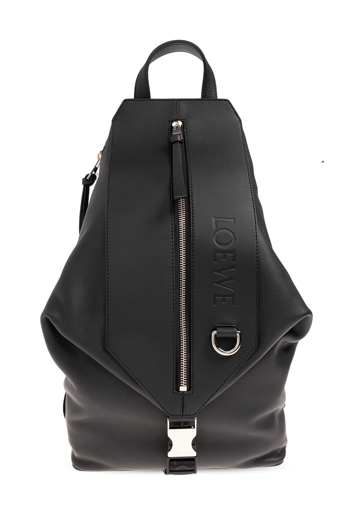 Skórzany plecak z logo