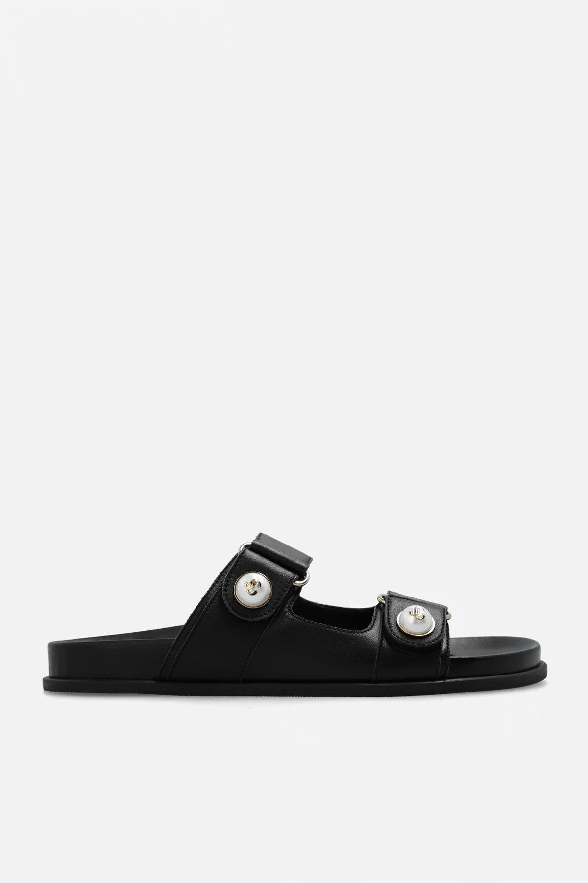 SCHWARZ ‘Fayence’ leather slides