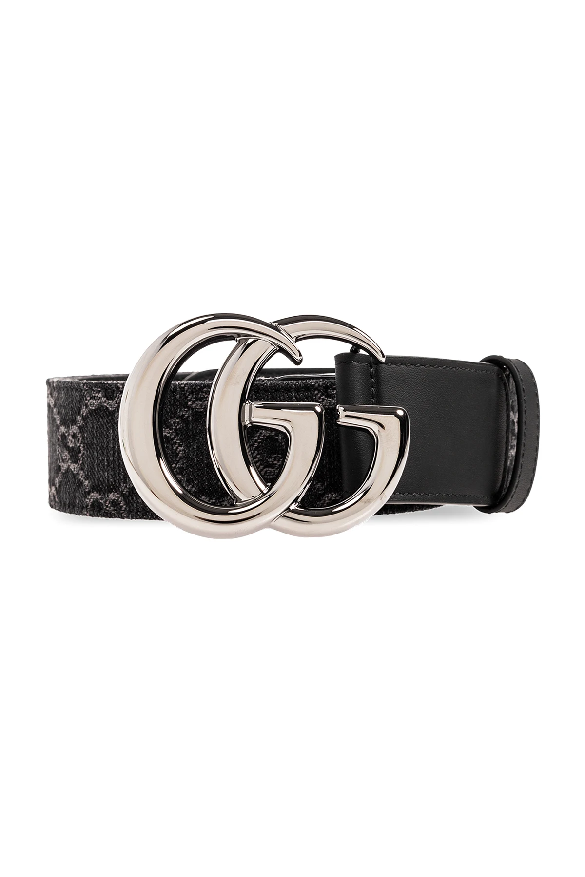 CZARNY Pasek z monogramem