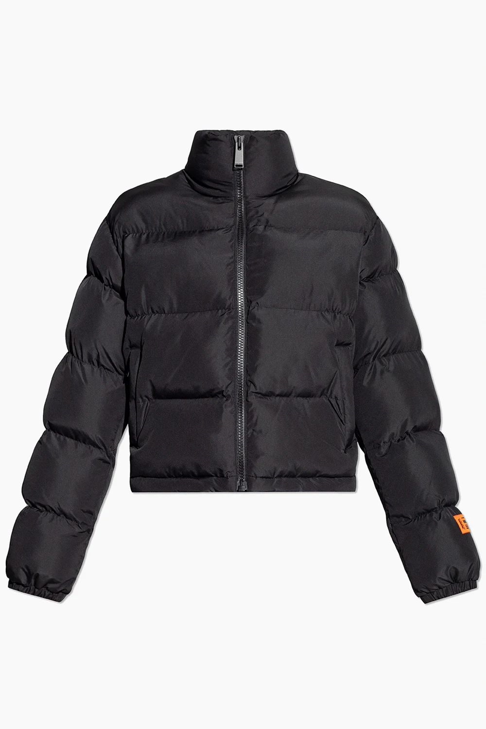 Jacket with standing collar