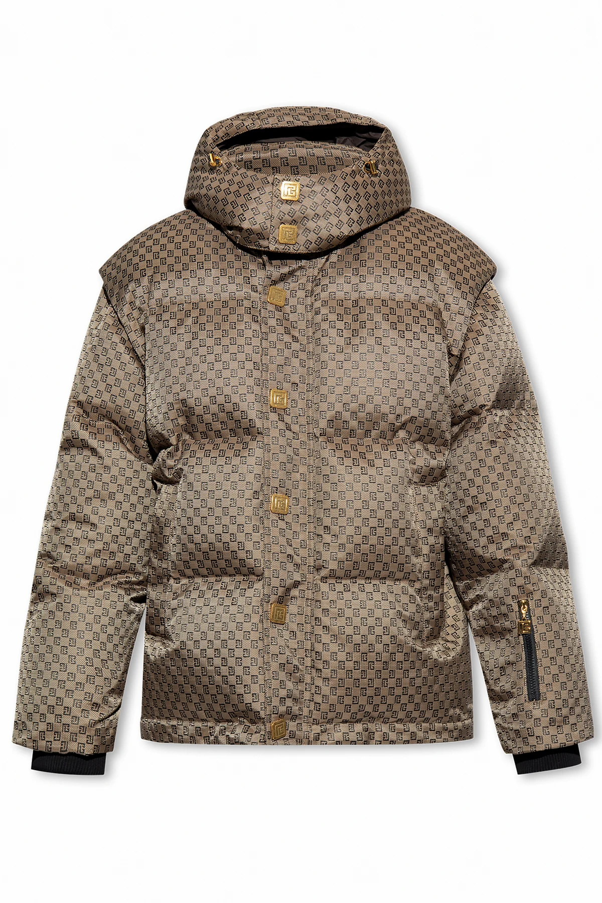 Ski jacket with monogram