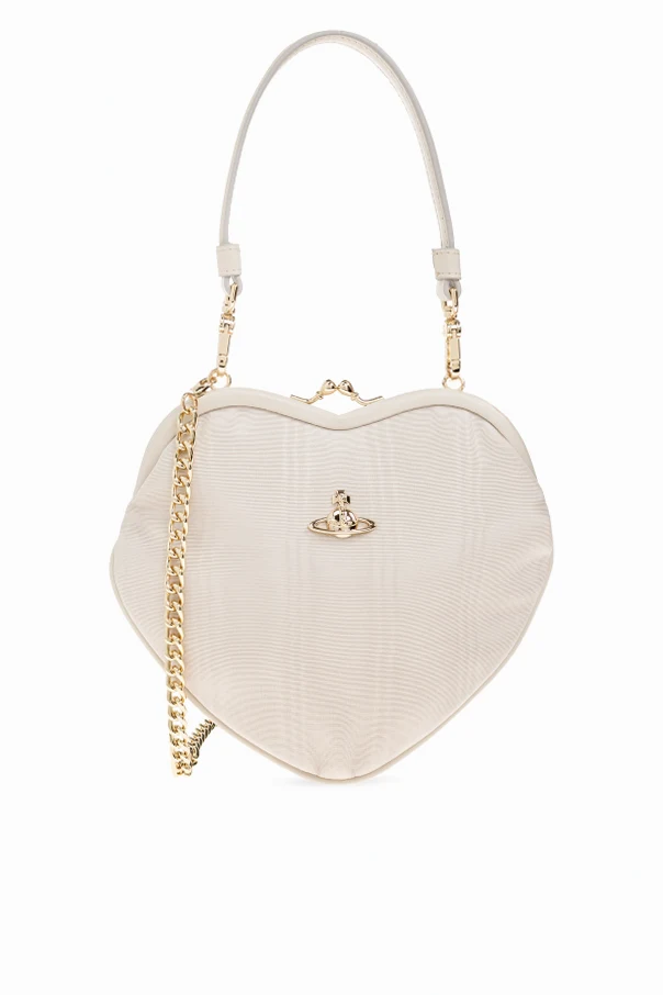 BIAŁY  Torba do ręki ‘Belle Heart Frame’