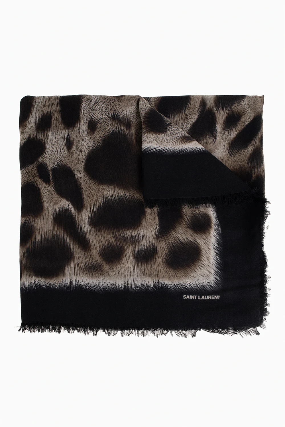 Shawl with animal motif