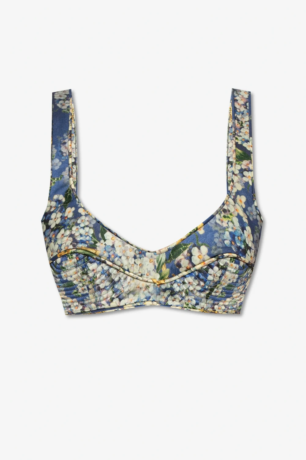 Cropped top with floral motif