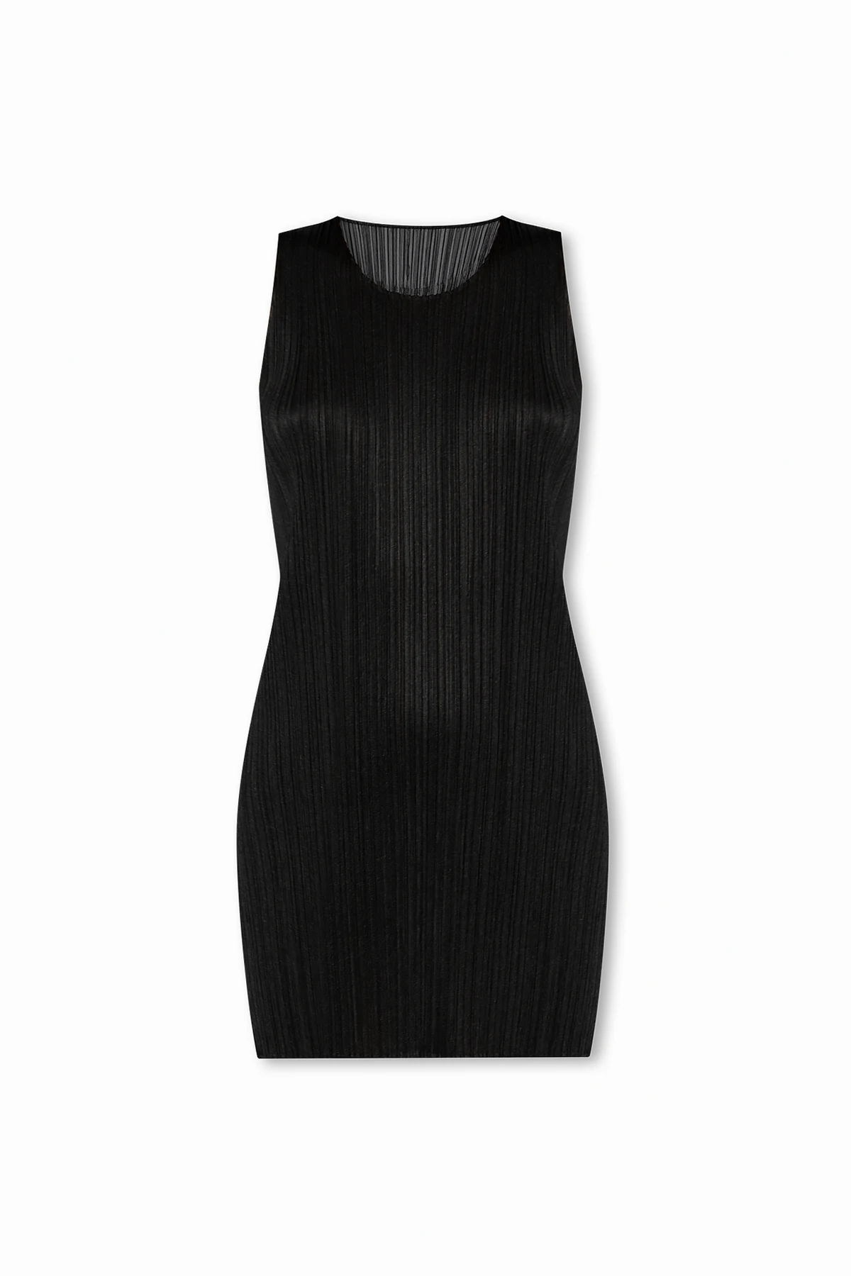 Plisowana sukienka bez rękawów