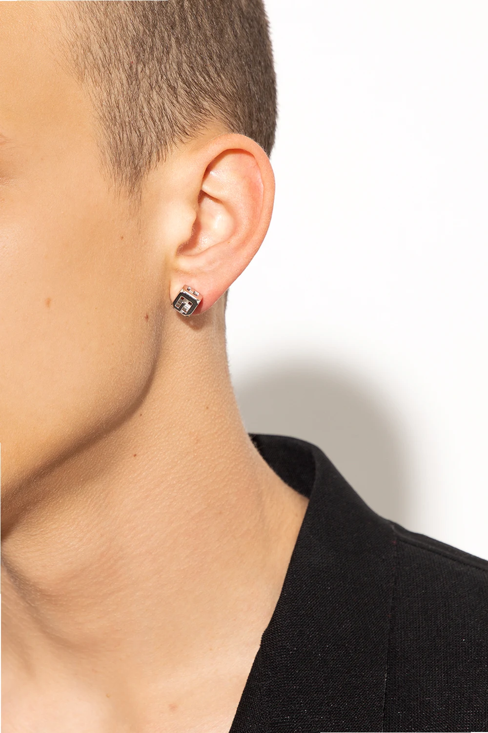 Mosiężne kolczyki ‘G Cube’