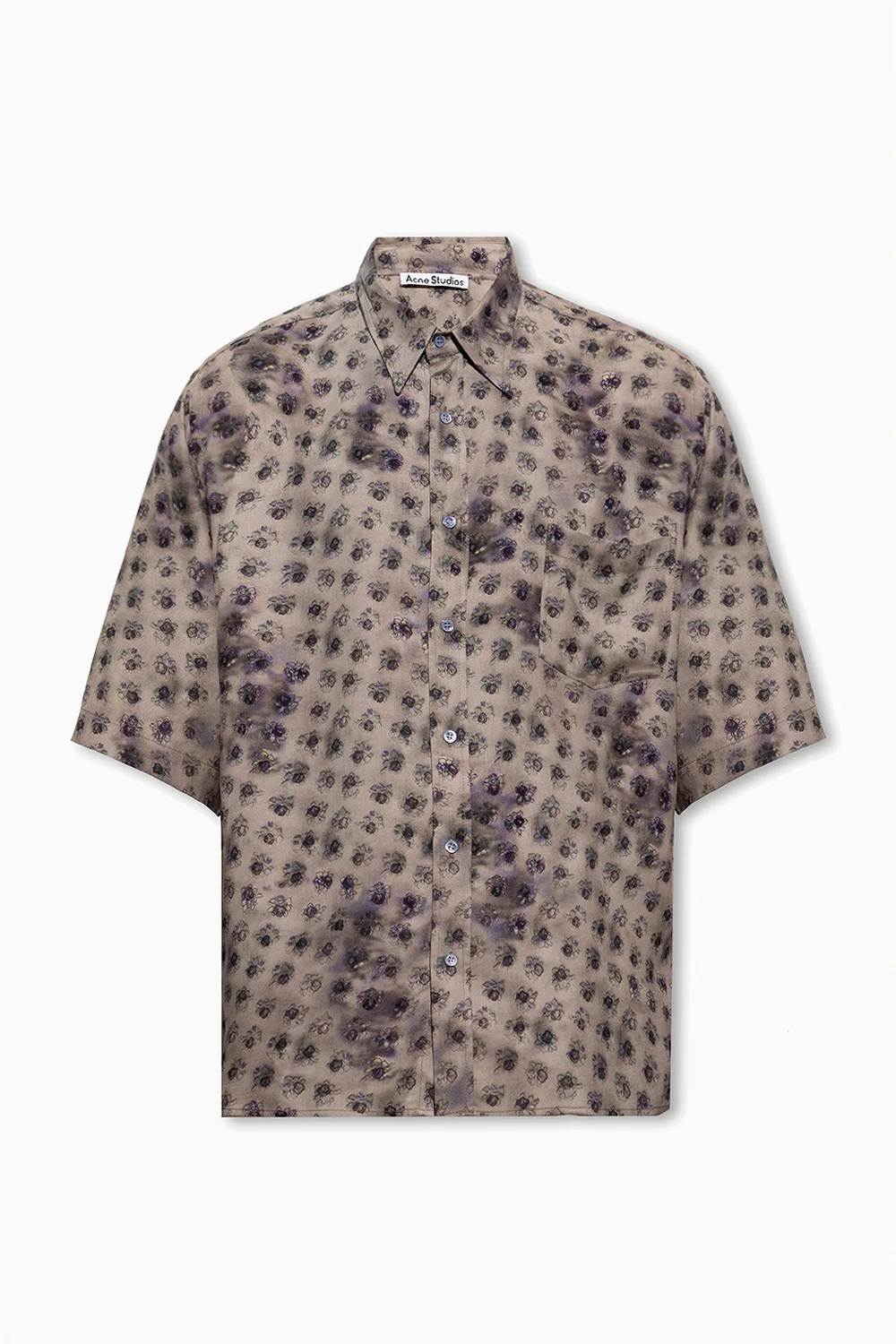 Shirt with floral motif