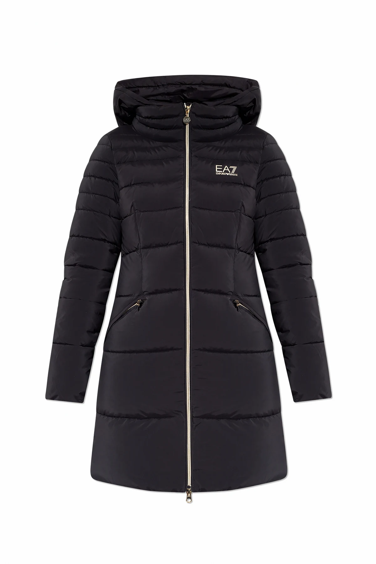 Quilted jacket with logo