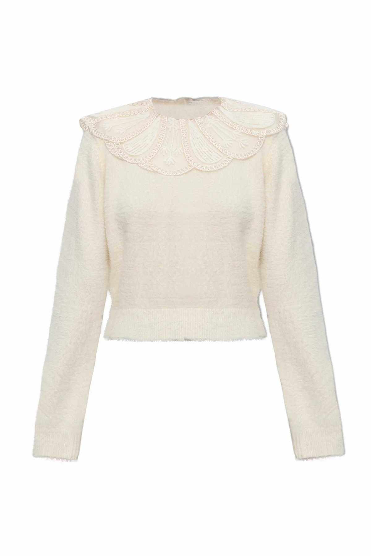 Sweater with decorative collar