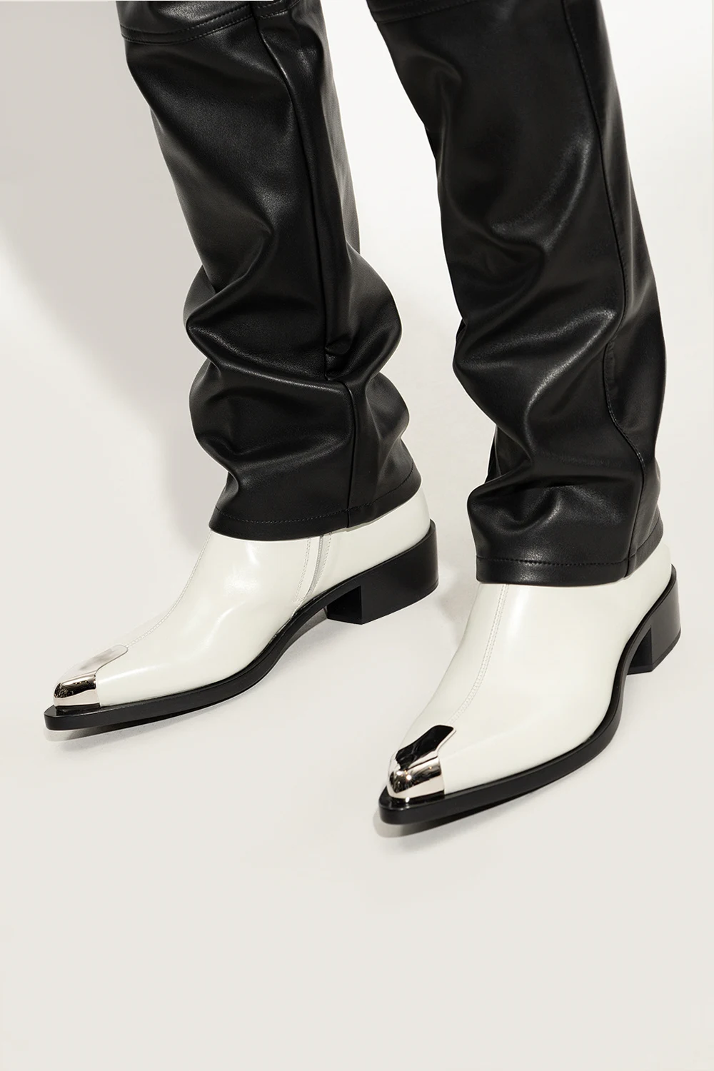 Leather boots