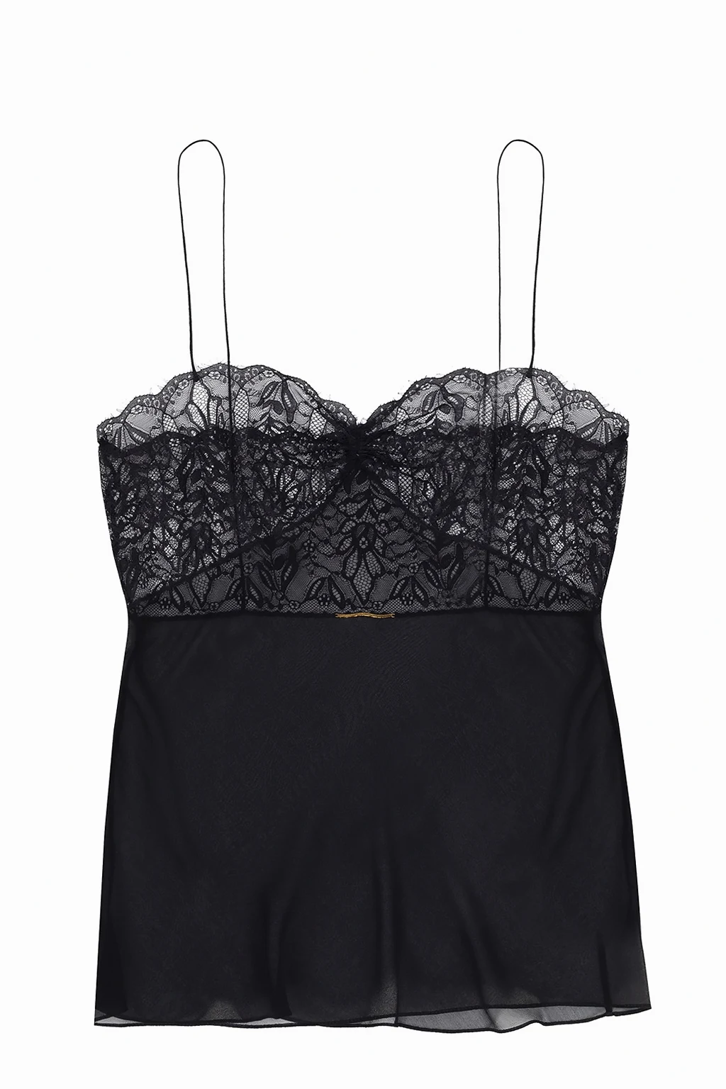 Silk slip top