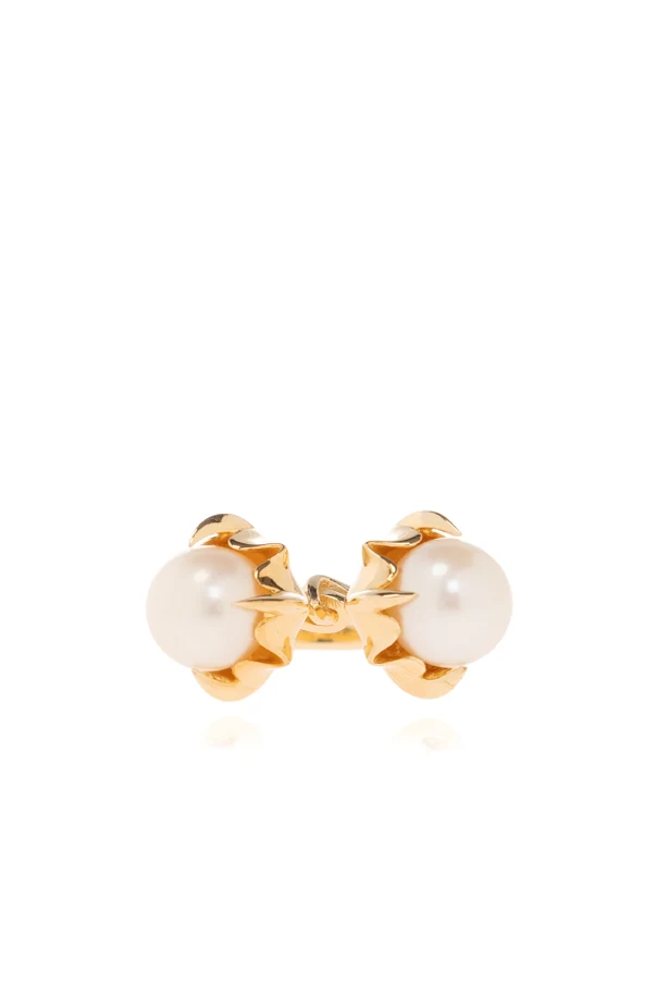 GOLD Ring with pearls