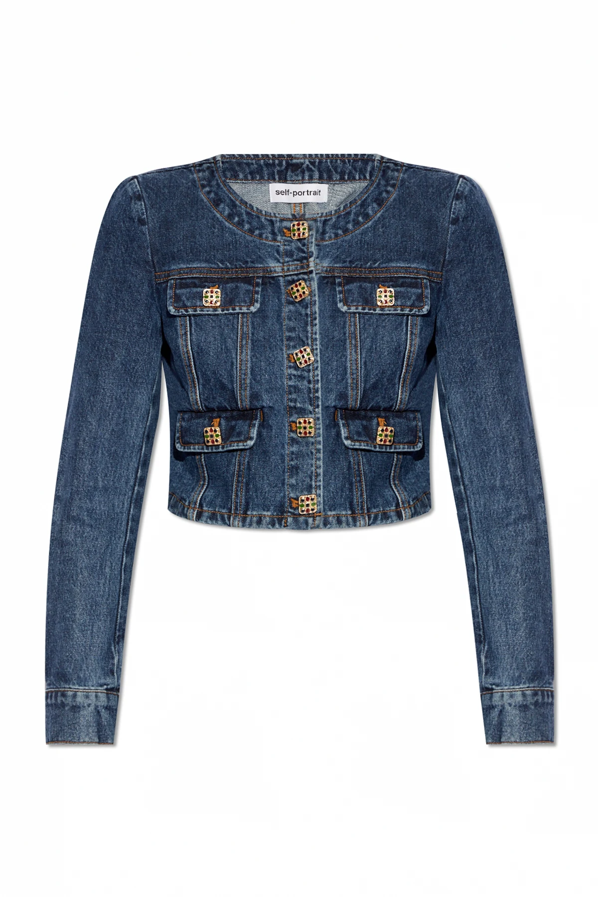 Cropped denim jacket