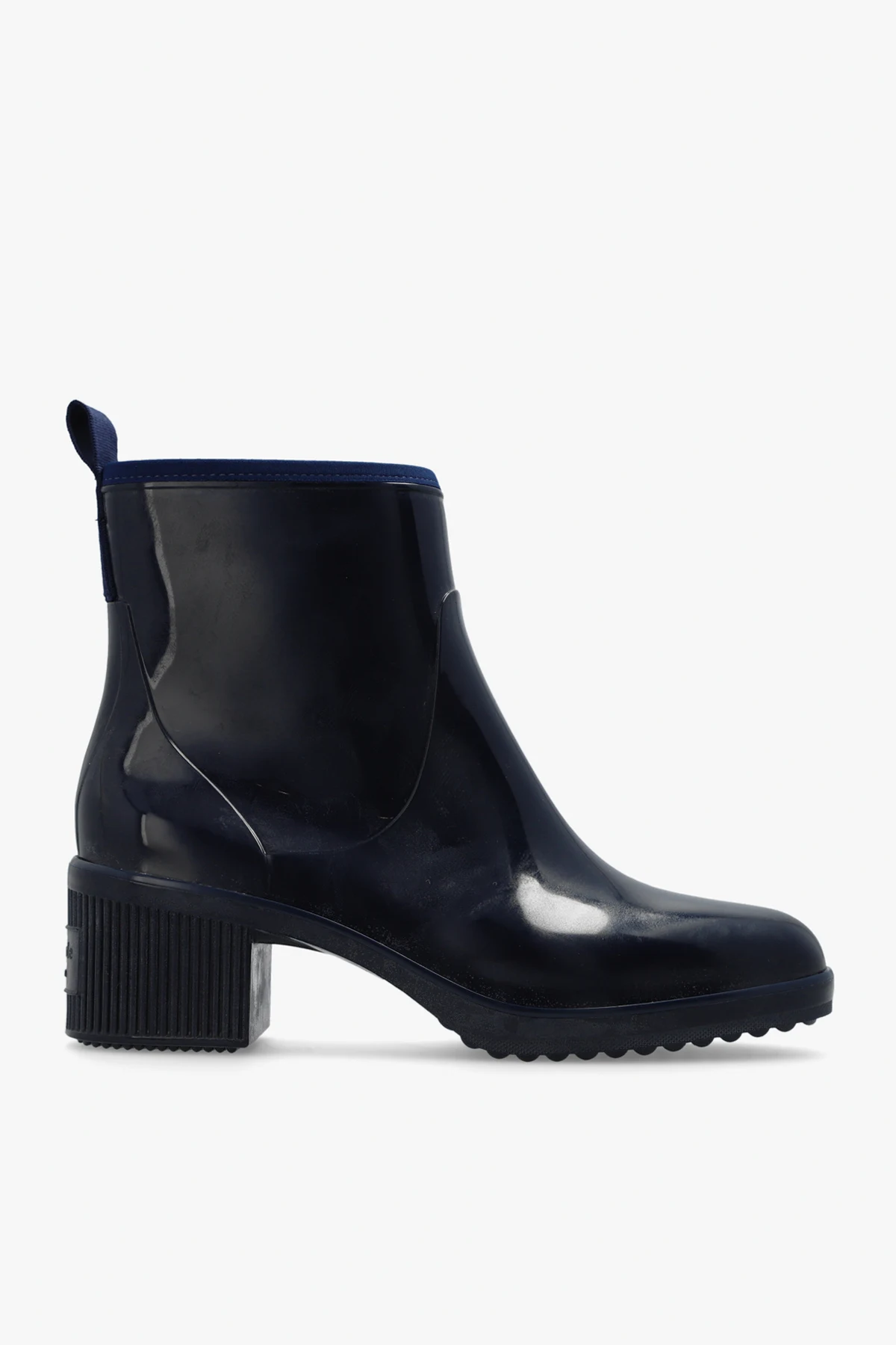 ‘Puddle’ heeled rain boots