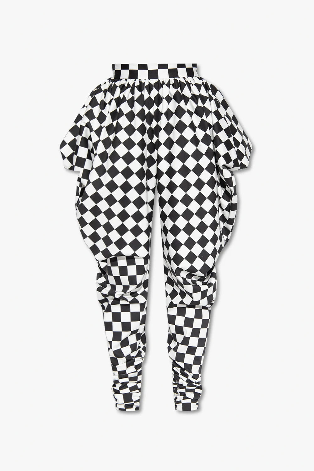 Trousers with geometric pattern