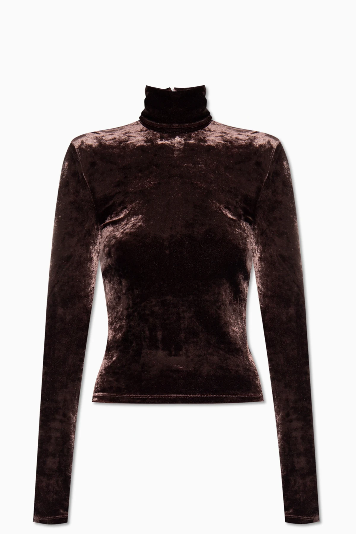 Velvet turtleneck top