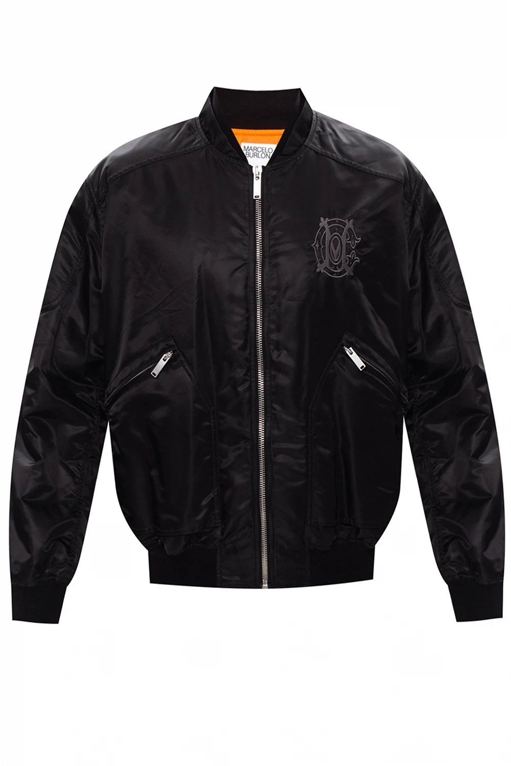 Bomber jacket with logo