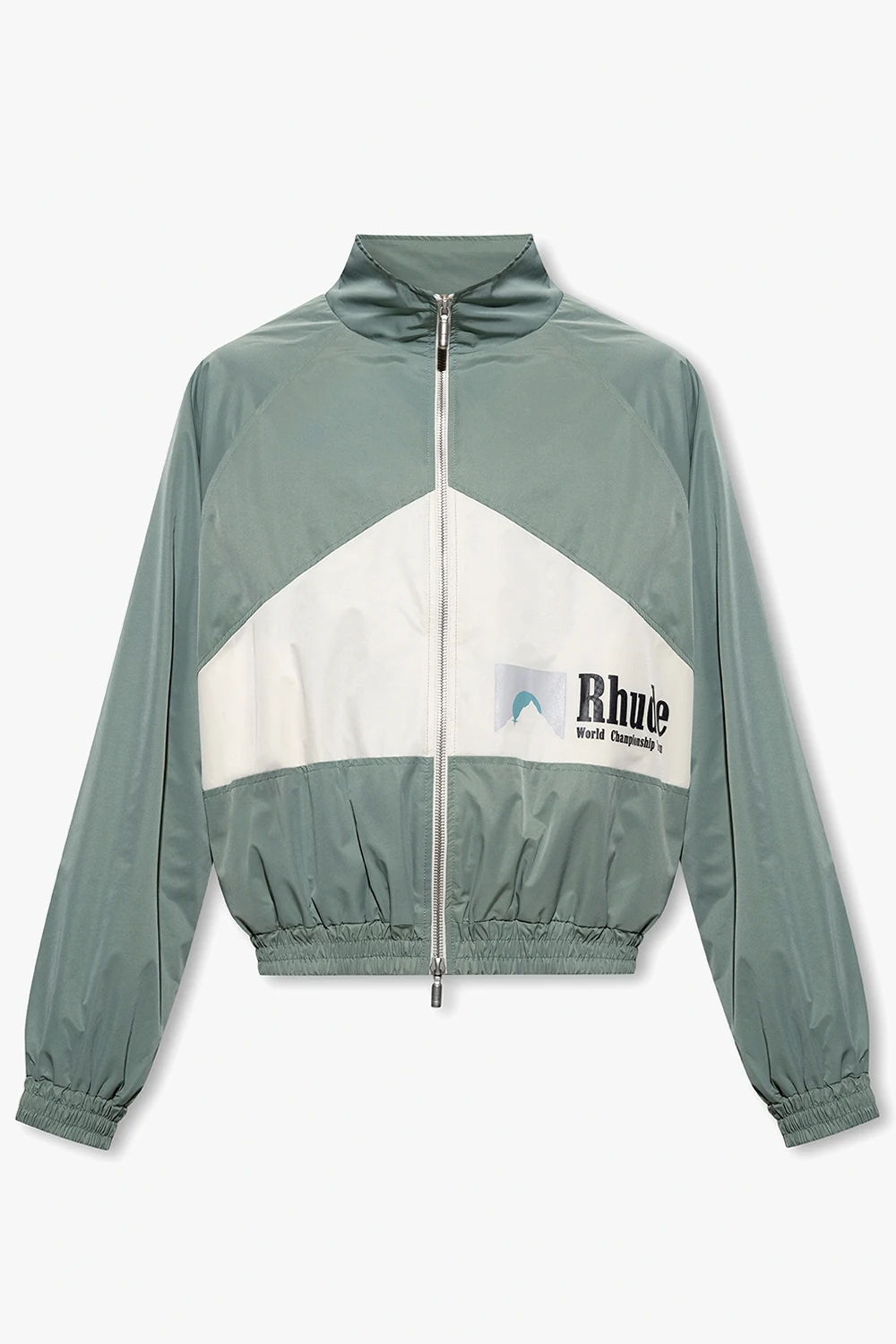 Jacket with standing collar