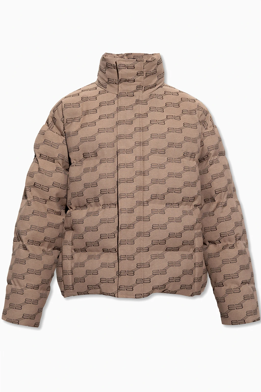 Quilted jacket with monogram
