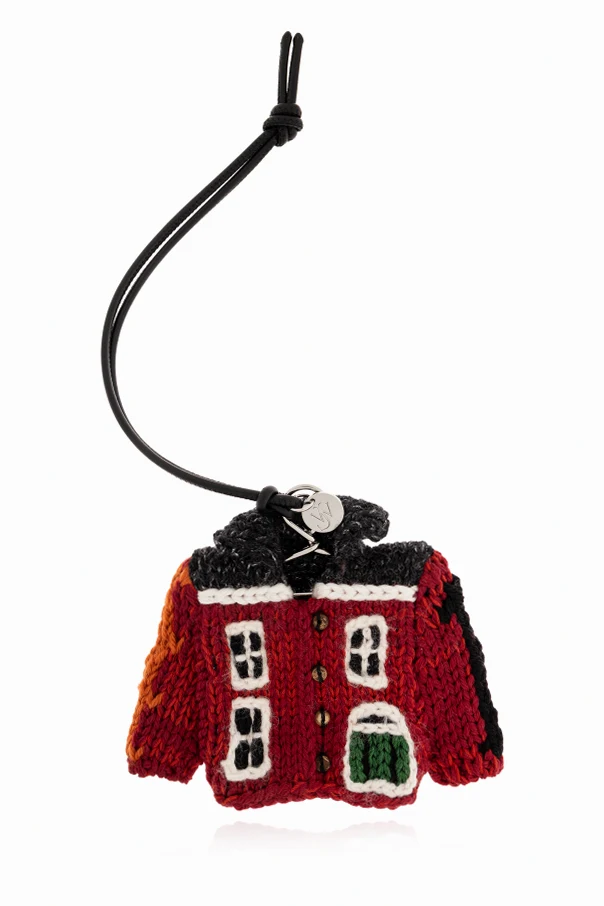 RED Bag charm in the shape of a sweater