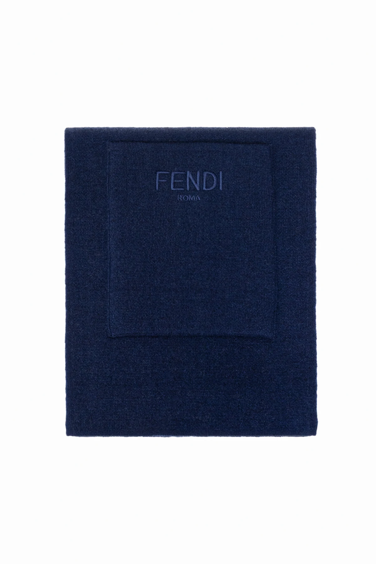 NAVY BLUE Scarf with pocket