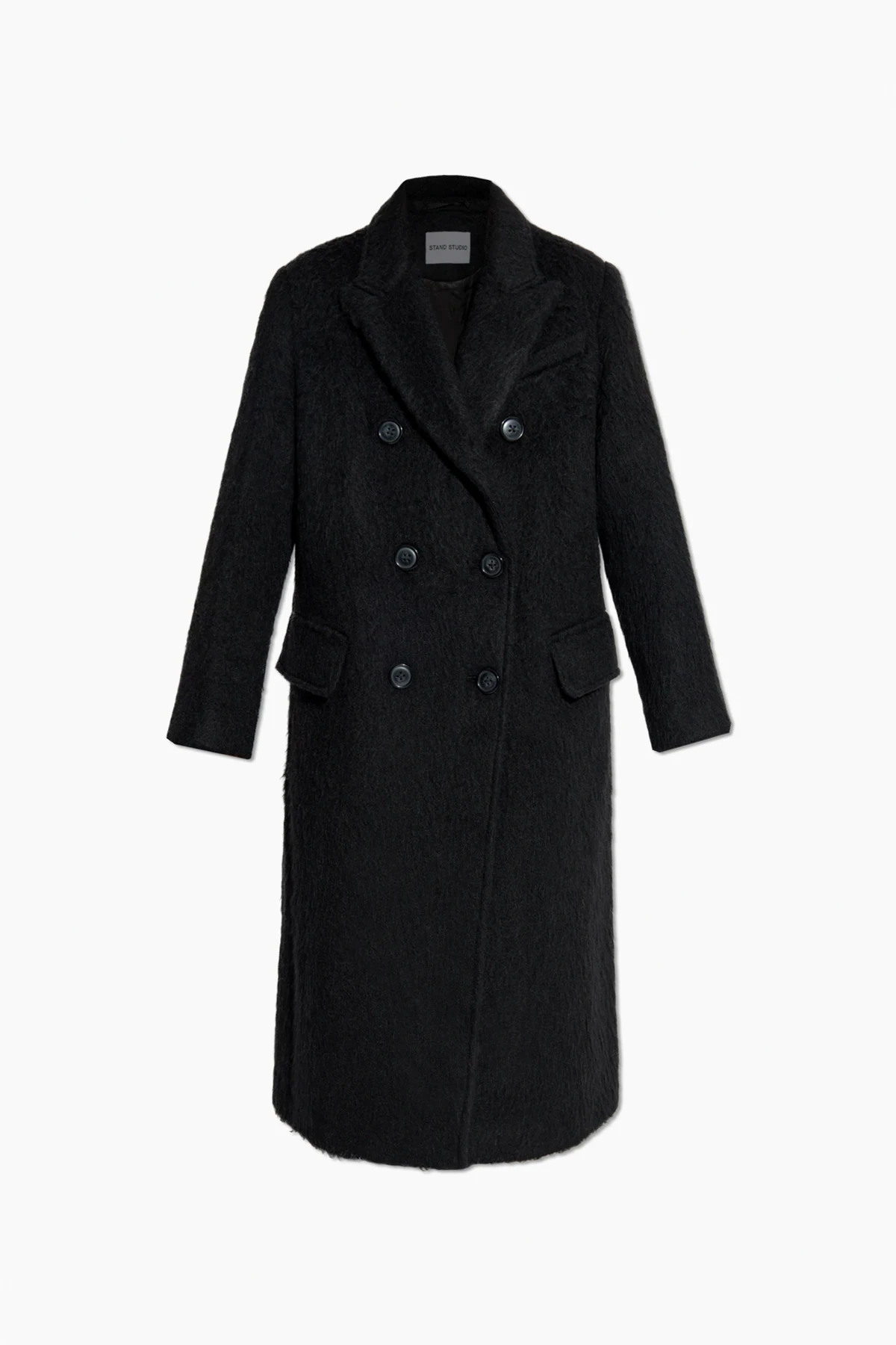 BLACK Wool coat Essa