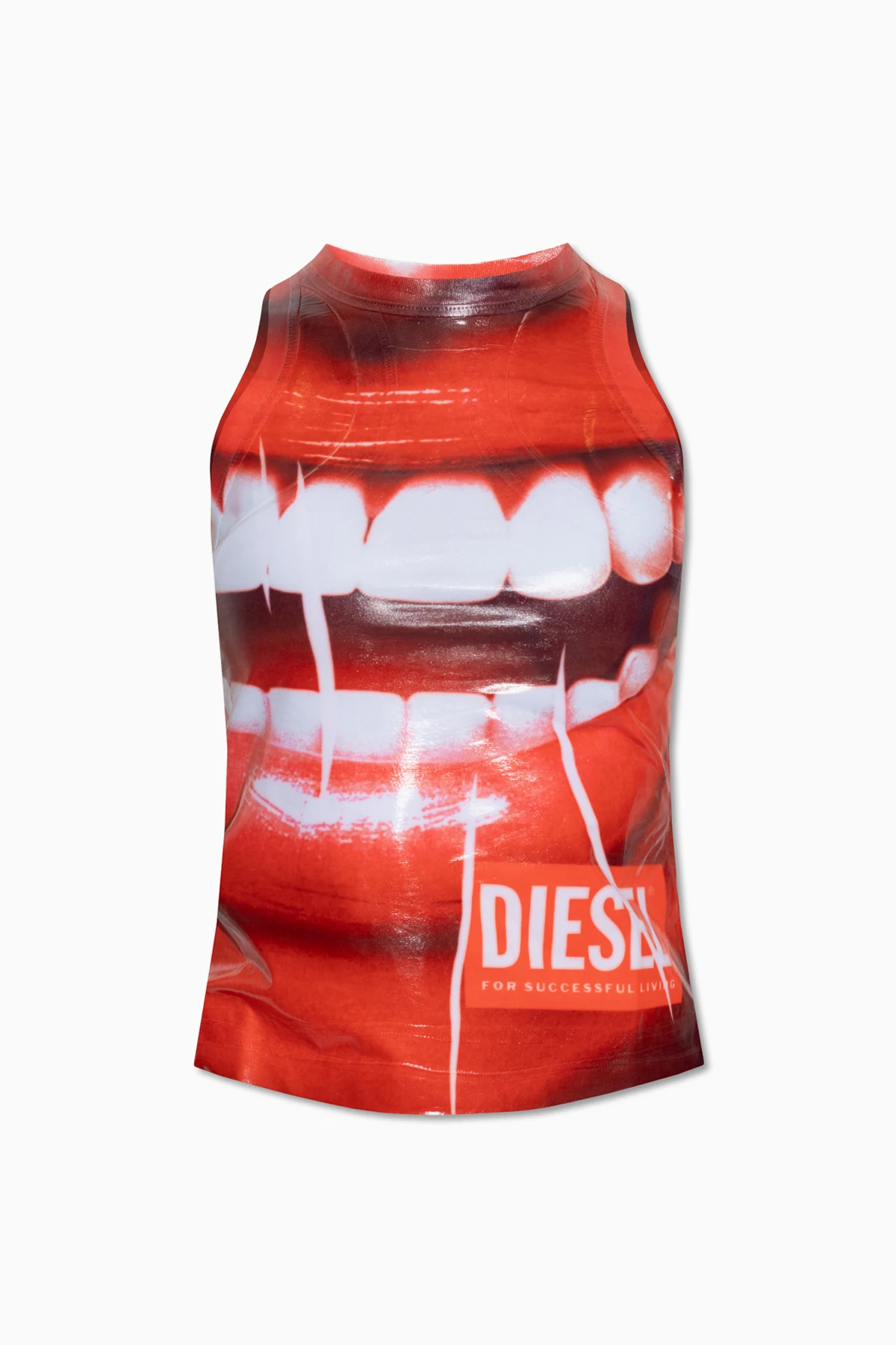 ‘T-FINSI’ top with print