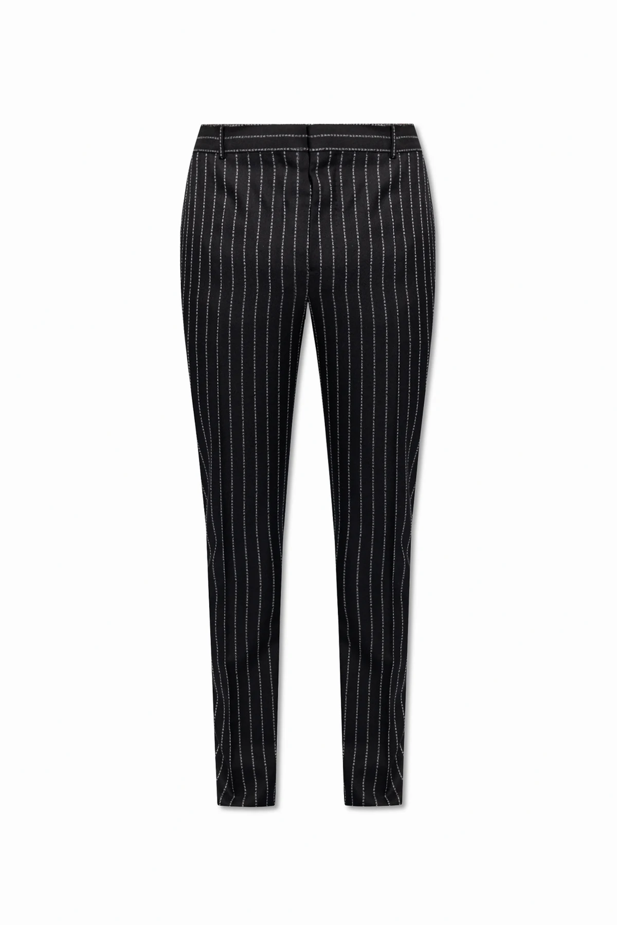 Wool pleat-front trousers