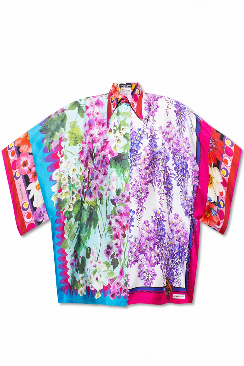 Oversize silk shirt