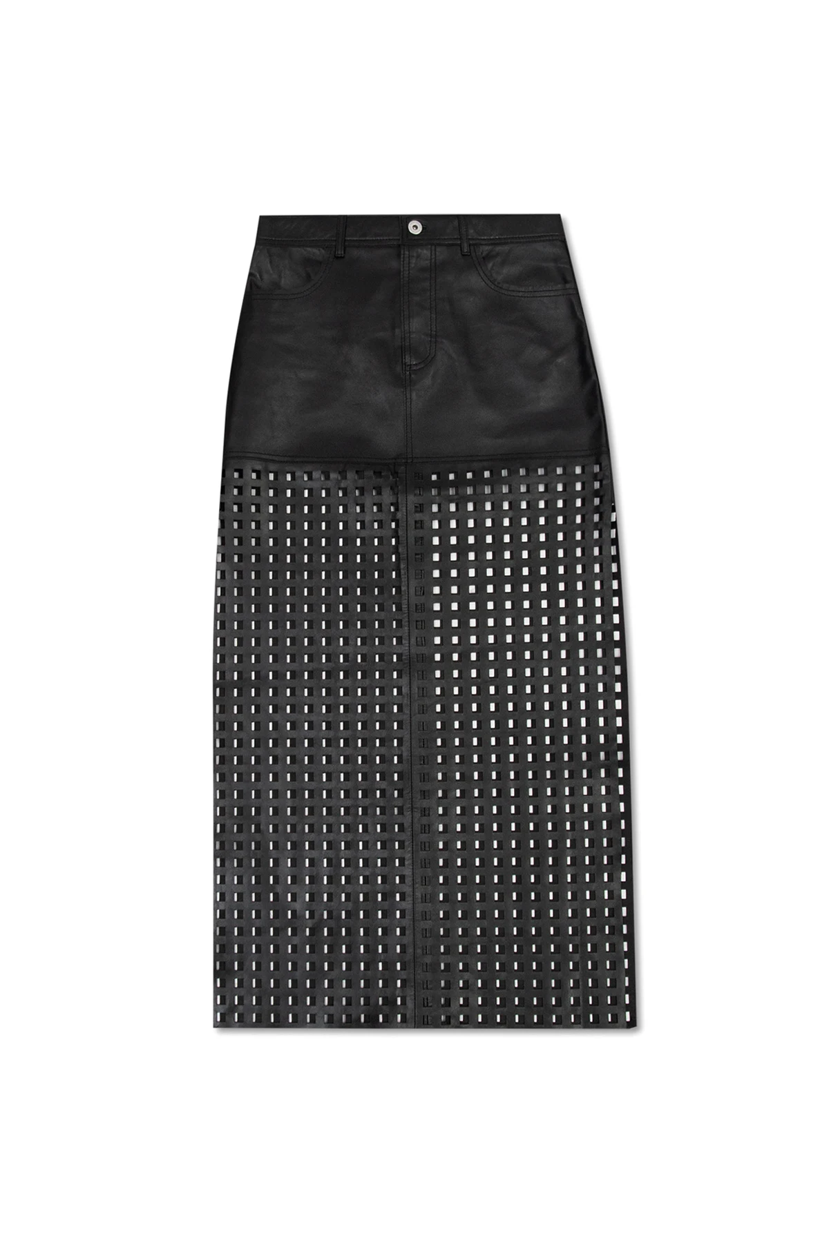 ‘Mavis’ leather skirt