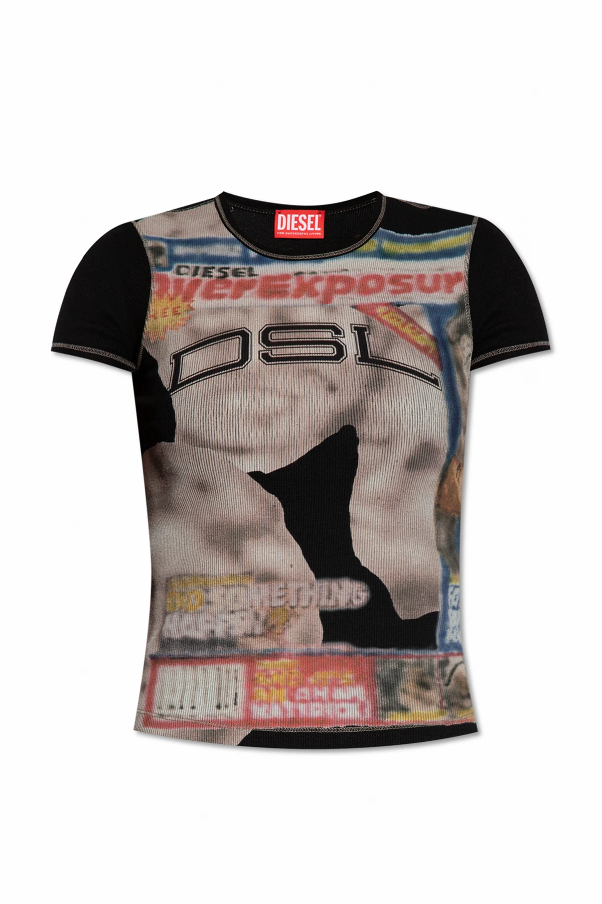 ‘T-ELE-LONG’ patterned top