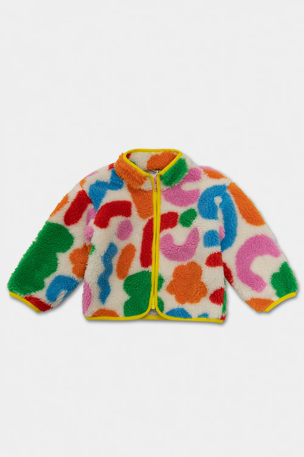 Fleece sweatshirt with high neck