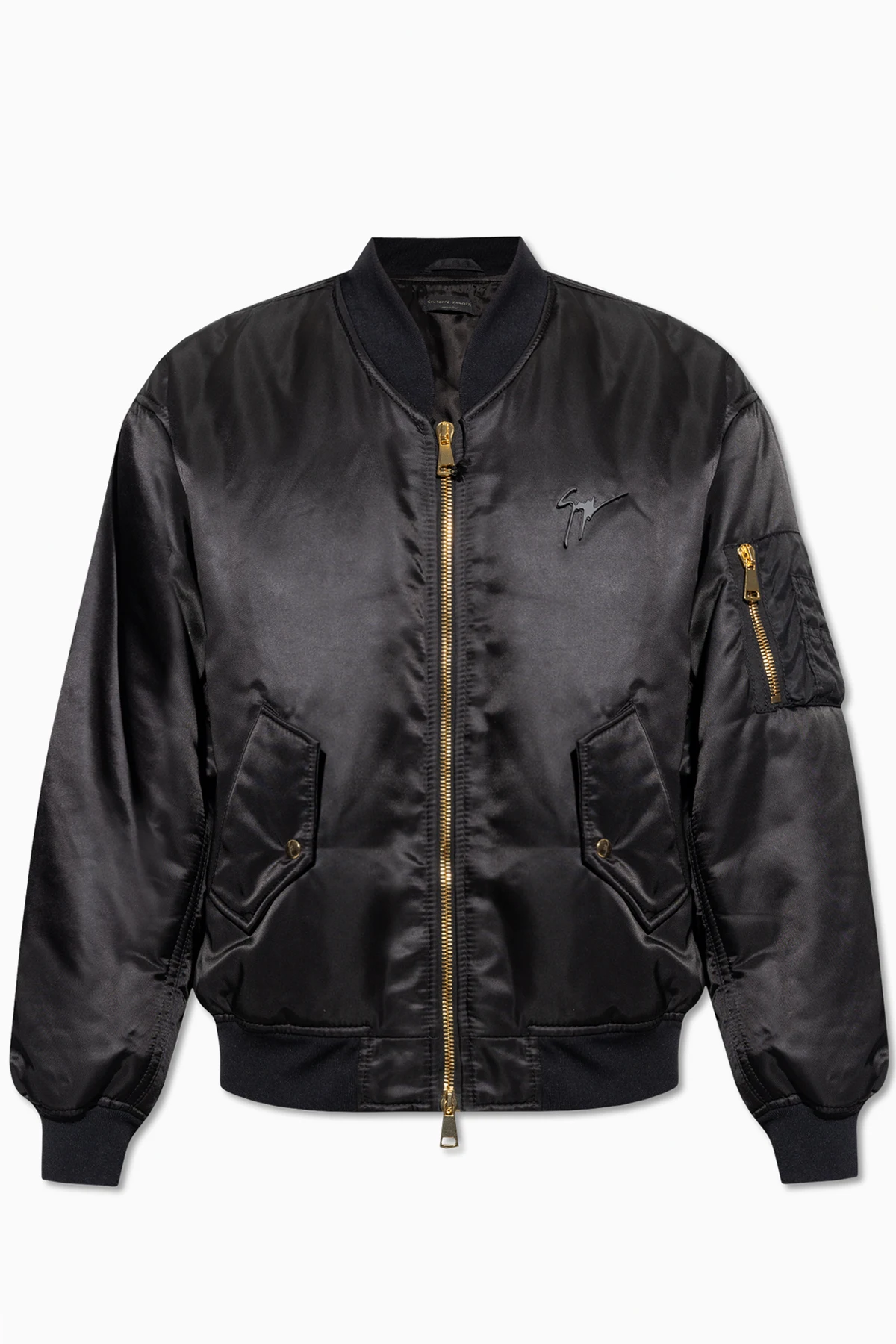 Satynowa kurtka typu ‘bomber’