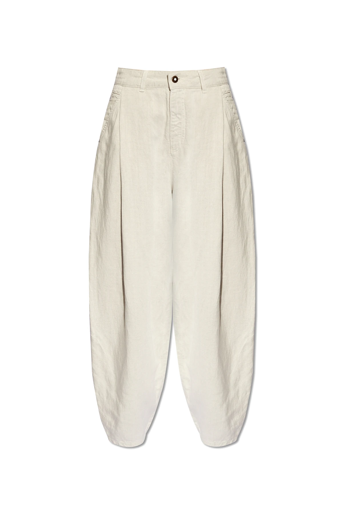 Trousers with wide legs
