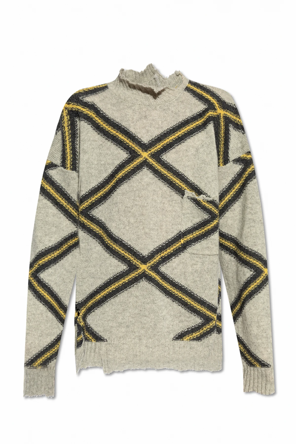 Sweter z efektem `vintage`