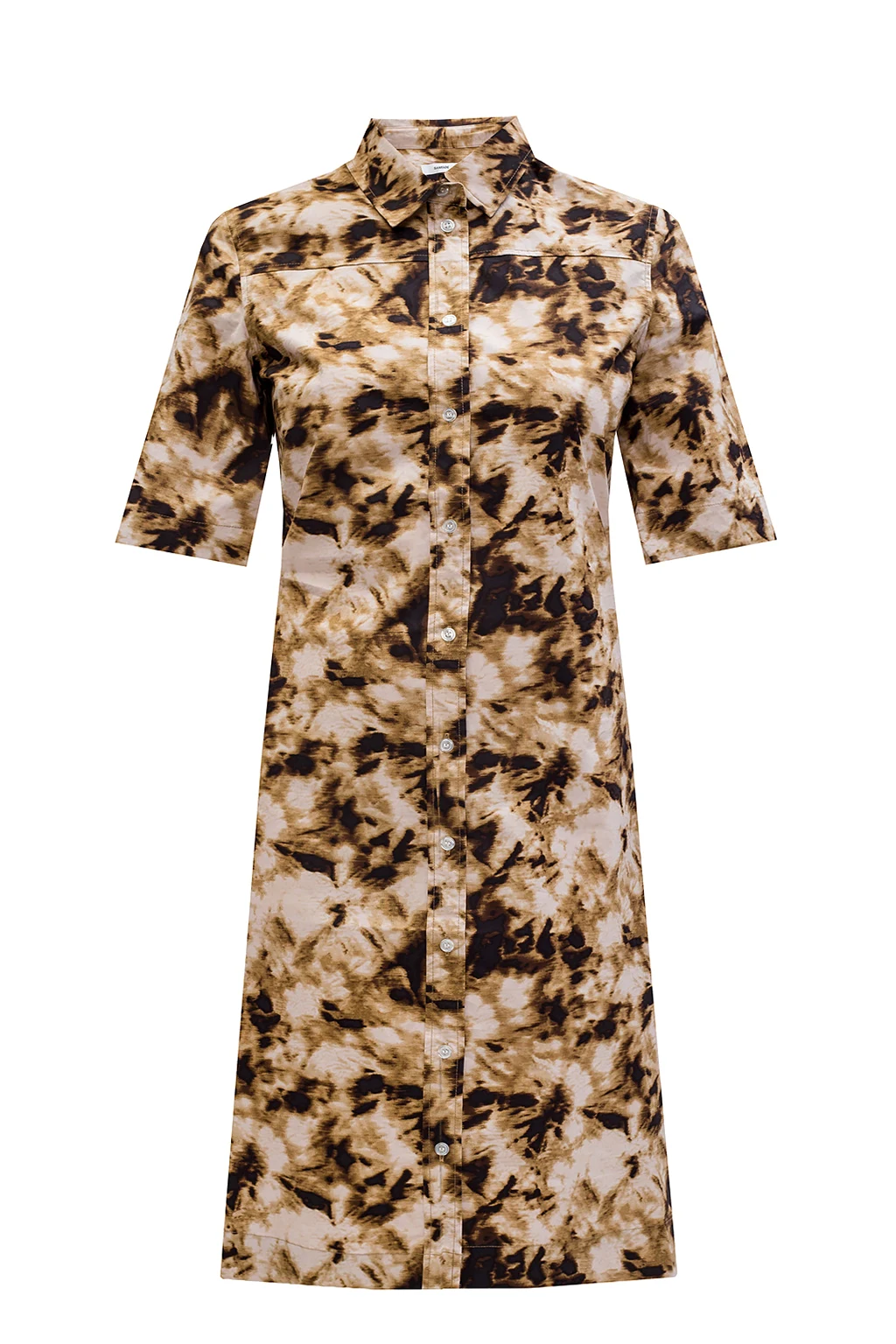 Dress with short sleeves